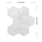 Smart Tiles 9.56 in. W X 10.61 in. L White Glazed Vinyl Adhesive Wall Tile 4 pc SM1190G-04-QG - alternate 6